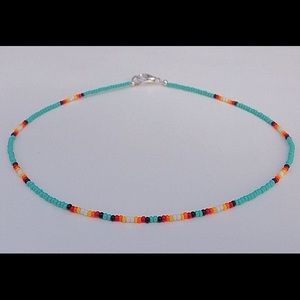 sunset VSCO seed bead choker